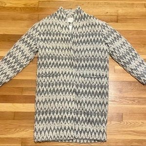 IRO Womens Caly Jacket Coat Multicolor Chevron Buttons Lined V Neck S 36